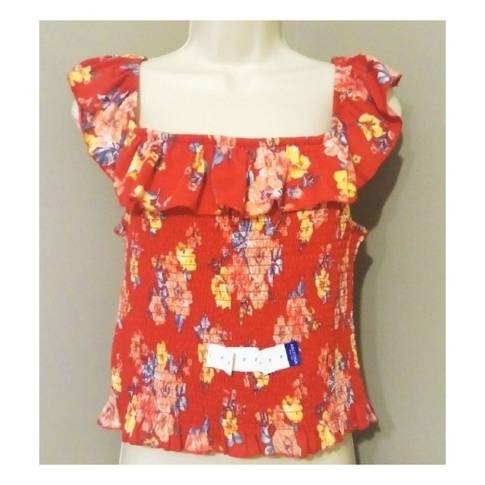 Arizona Floral Ruffle Smocked Top - Picture 2 of 6